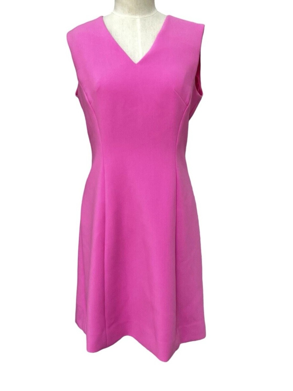 kate spade Fuchsia V-Neck Sleeveless Midi Dress